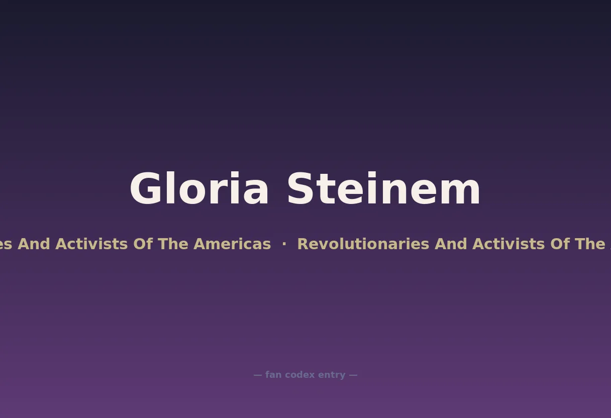 Gloria Steinem